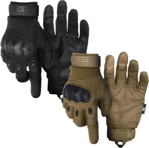 Miniatura 2 de Glove Station Guantes tácticos para hombre – Equipo de utilidad para pantalla táctil con protección dura de nudillos utilizados en motocicleta