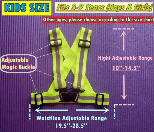Miniatura 2 de Chaleco de Seguridad de Alta Visibilidad para Niños, Chaleco de Seguridad para Niños Pequeños, Chaleco Reflectante para Niños, Chaleco de 1