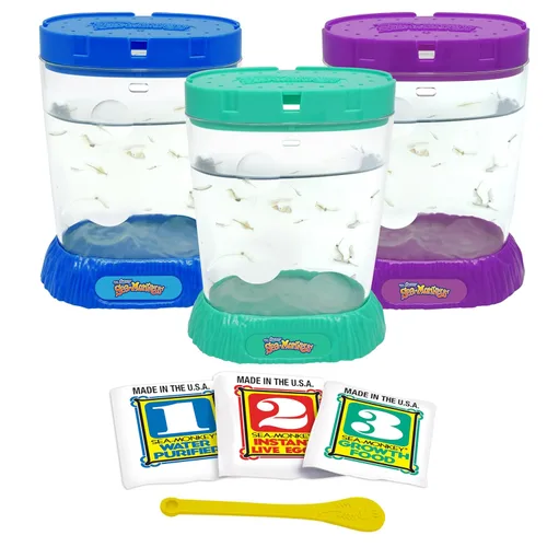 Miniatura 9 de Los monos marinos originales - Zoo oceánico - Kit de ciencia para criar tus propias mascotas - Incluye huevos, alimentos y purificador de agua