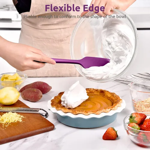 Miniatura 4 de Espátula grande de silicona resistente al calor: U-Taste 600ºF de alto calor, flexible, 11.38 pulgadas, mezcla de silicona, agitación, cocción