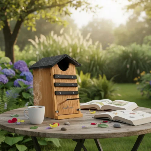 Miniatura 4 de Caja de casa de búho de cedro, refugio de anidación de ardillas, gran casa de pájaros de cedro para exteriores, casa de pájaros grande rústica, nido