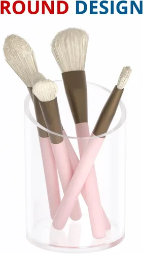 Miniatura 3 de KOTEMON Soporte para bolígrafo para organizador de escritorio, organizador de brochas de maquillaje de acrílico, soporte para desinfectante, soporte