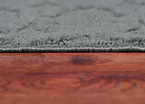 Miniatura 327 de Garland Rug Sparta - Alfombra antideslizante de polipropileno de 2 pies x 12 pies, color negro, ideal para salas de estar y pasillos, elegante