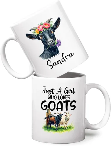 Miniatura 9 de Taza personalizada con texto en inglés "Just A Girl Who Loves Chick", tazas de cerámica con nombre personalizado para amantes del pollo, regalos