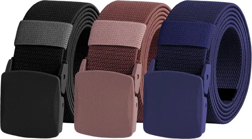 Miniatura 50 de UNGGJKB Men's Tactical Belt, Nylon Casual Elastic Belt, Work Belt That Can Be Cut And Adjusted