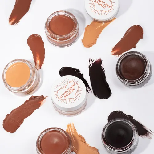 Miniatura 9 de Pacifica Bronzer - Sun Dreams - Resaltador en crema bronceadora mate, contorno hidratante y edificable con extractos florales, sin talco, vegano