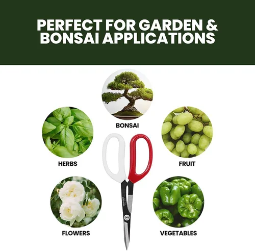 Miniatura 3 de Zenport ZS104 Tijeras de lujo, 8 pulgadas de largo, tijeras para horticultura y manualidades con cuchillas de acero al carbono duraderas, corte
