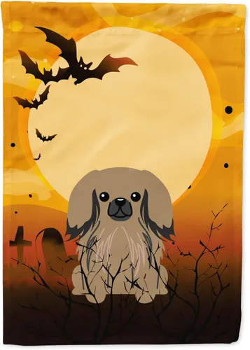 Miniatura 162 de Caroline's Treasures BB4307GF - Bandera de Halloween Airedale para jardín, bandera decorativa para patio exterior, obras de arte de patio, macizos