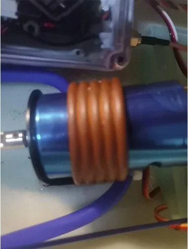 Miniatura 5 de Fielect Chaqueta de refrigeración por agua de cobre para motor, 540/550, anillo de enfriamiento de agua, modelo de control remoto de metal