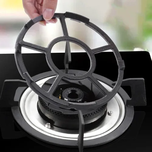 Miniatura 7 de CALLARON Soporte de estufa de gas 2 piezas Accesorios para estufa de gas, estante de estufa de metal para olla Estante de estufa de gas de metal