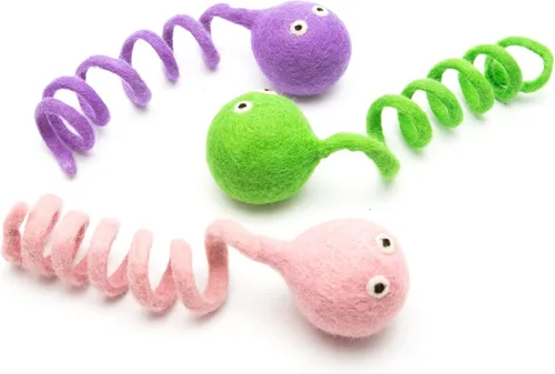 Miniatura 15 de Glaciart One Juego de juguetes para gatos con hierba gatera, hojas y encendedor Grieta de gato para gatitos divertidos, juguetes estimulantes