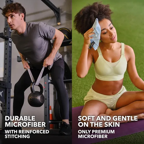 Miniatura 7 de Trailoom Toallas de entrenamiento de microfibra, de secado rápido, altamente absorbentes, sin olor, para mujeres y hombres, toalla deportiva