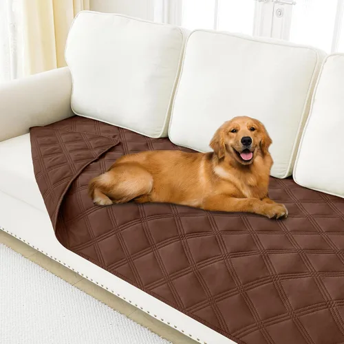 Miniatura 46 de Smiry Funda Impermeable para Cama de Perro, Manta Suave Reversible para Mascotas, Lavable a Prueba de Fugas para Gatos y Perros, Funda para Sofá