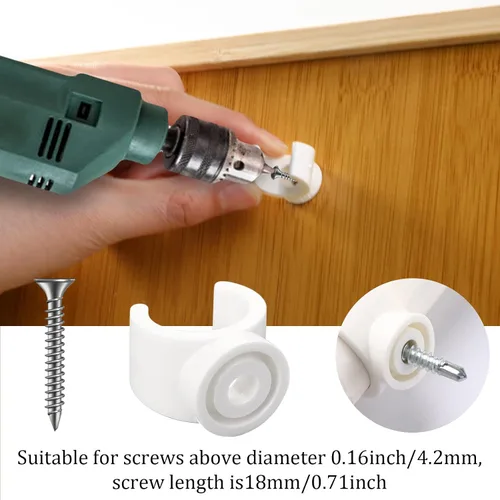 Miniatura 3 de Clips PEX de 1/2 pulgada, paquete de 50 perchas de tubo de 0.630 in, abrazaderas de tubería PEX, abrazaderas de tubería de PVC, soporte de soporte