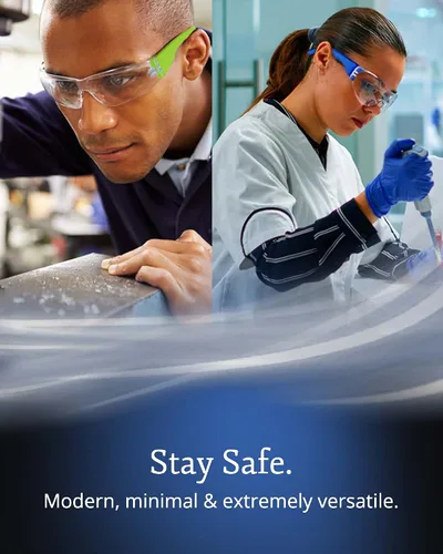 Miniatura 5 de Aqulius 192 gafas de seguridad a granel para hombres y mujeres, con certificación ANSI Z78.1, resistentes a los arañazos y a los impactos, gafas