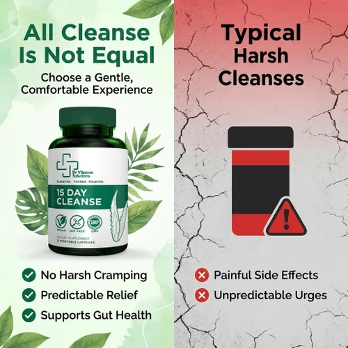 Miniatura 8 de Limpieza y desintoxicación de colon de 15 días para mujeres y hombres, limpieza intestinal con Senna, aloe vera, cáscara de psyllium y probióticos
