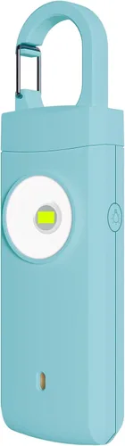 Alarma de seguridad personal recargable para mujeres, sonido de sirena fuerte, luz LED estroboscópica SOS, carga USB, llavero de alarma personal Agua