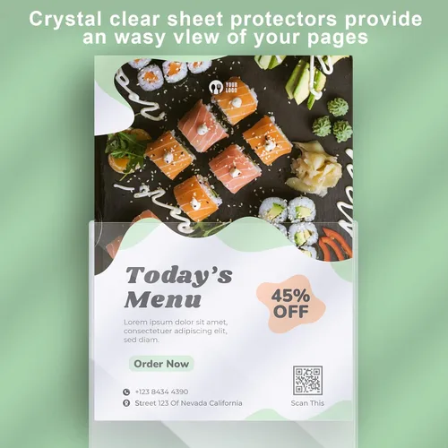 Miniatura 2 de Henoyso 5 protectores rígidos de PVC de 11 x 14 pulgadas, fundas de plástico duro resistentes para impresiones, revistas, fotos y papel, cubiertas