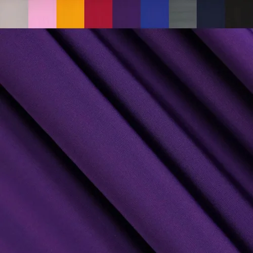 FabricLA ITY - Tela de punto de poliéster y elastano por yarda, 60 pulgadas de ancho, elástico en 2 direcciones, disfraces y ropa de baile, morado,