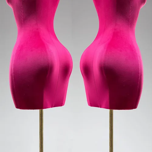 Miniatura 6 de Torso de maniquí femenino con curvas de tamaño grande, forma de vestido de cuerpo ajustable con base cuadrada de metal, pantalla de cuerpo completo