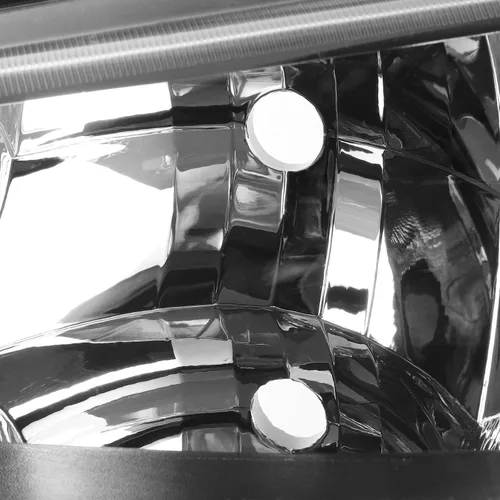 Miniatura 4 de AKKON - Para 2003-2006 Chevy Silverado Avalanche, faros delanteros negros con bisel, lámparas de defensa para conductor+pasajero, par de luces