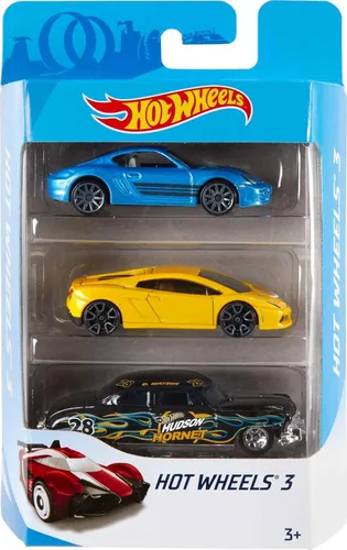 Miniatura 3 de Hot Wheels Paquete de 3 autos, paquete múltiple de 3 vehículos Hot Wheels para niños de 3 años en adelante, colección de autos deportivos de juguete
