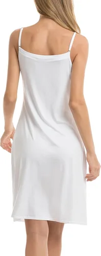 Miniatura 5 de Vlazom Women Full Slips Sexy Soft Under Dress Basic Adjustable Spaghetti Strap Cami Slip Chemises V Neck Negligee