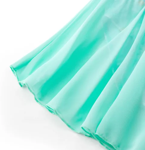 Miniatura 135 de EQSJIU Leotardo de baile de manga larga para niñas, vestido de ballet brillante con copo de nieve, tutú con falda tutú para niñas