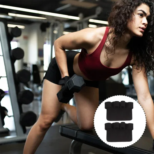 Miniatura 9 de Luxshiny Non-Slip Weightlifting Gloves with Palm Pads for Men and Women Breathable Pull Up Grips for Gym Training Wear-Resistant Fitness Hand