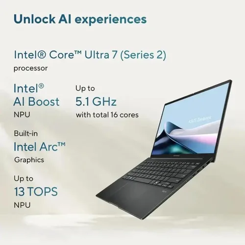Miniatura 3 de ASUS Zenbook - Laptop con pantalla táctil FHD+ de 14 pulgadas, Intel Core Ultra 7 255H (Serie 2), GPU Intel Arc de siguiente nivel, copiloto
