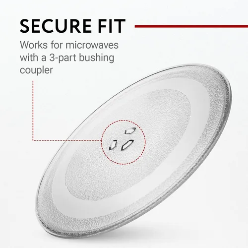 Miniatura 6 de Impresa Placa pequeña de repuesto para microondas – Plato giratorio – Ajuste universal – Compatible con placas de 9.6 pulgadas / 9.6 in – Accesorios