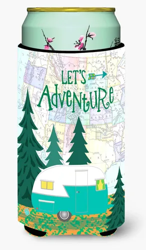 Miniatura 13 de Caroline's Treasures VHA3003LITERK Let's Adventure Glamping Trailer Botella de vino Hugger Botella Enfriador Manga Abrazador Lavable a Máquina