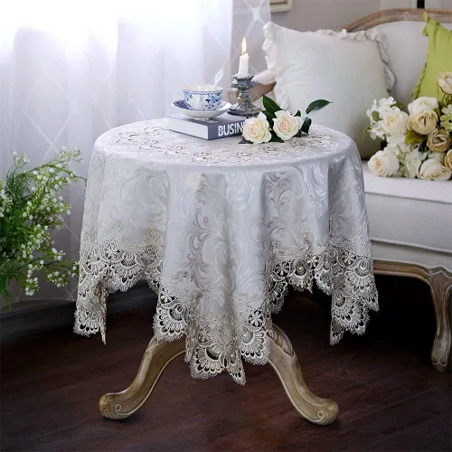 Miniatura 12 de ARTABLE Mantel pequeño de encaje de macramé de otoño y Navidad, para Acción de Gracias, al aire libre, granja, rústico, cocina, fiesta, cumpleaños