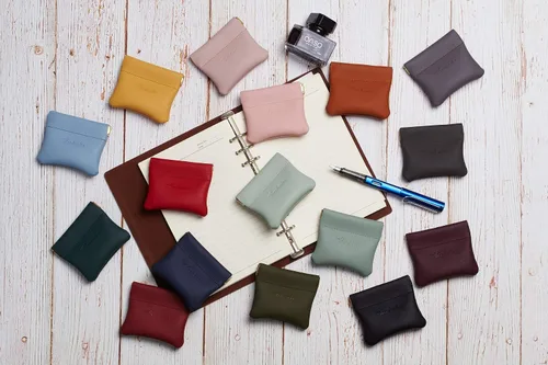 Miniatura 5 de Travelambo - Monedero de cuero con cierre de boquilla para hombre y mujer