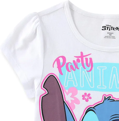 Miniatura 26 de Disney Lilo and Stitch - Paquete de 3 camisetas de manga corta para niñas pequeñas a grandes