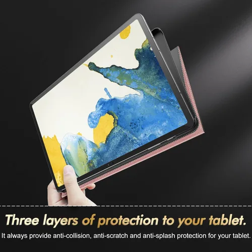 Miniatura 7 de INFILAND Funda para Galaxy Tab S10+ Plus 2024, S9+ Plus, S9 FE Plus, funda de soporte multiángulo compatible con Samsung Tab S10 Plus/S9 Plus/S9 FE