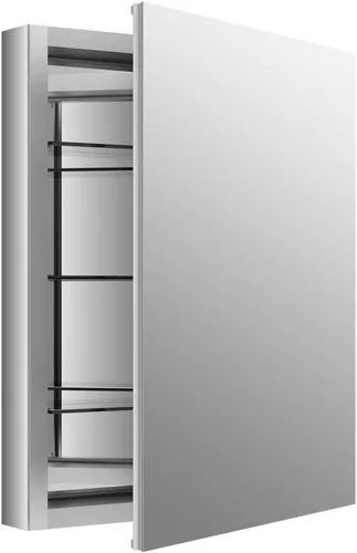Miniatura 19 de KOHLER 99001-NA Verdera - Botiquín de baño de 15 pulgadas de ancho x 30 pulgadas de alto con espejo de aumento, gabinete de pared de baño empotrado