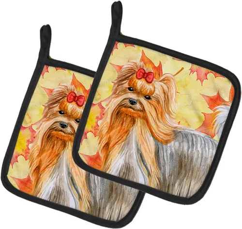 Miniatura 142 de Caroline's Treasures BB9655PTHD - Juego de soportes para ollas de cocina resistentes al calor, almohadillas calientes para horno, 7 1/2 x 7 1/2