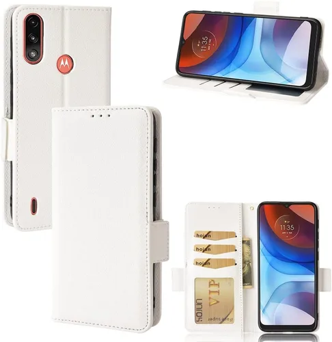 Miniatura 62 de Funda de piel sintética compatible con Motorola Moto E22 4G, funda de piel sintética compatible con Motorola Moto E22i 4G, color negro