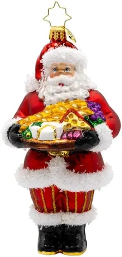 Miniatura 21 de Adorno de árbol de Navidad decorativo de vidrio hecho a mano europeo de Christopher Radko, Ardisia Crenata Claus
