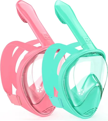 Miniatura 11 de Kids Snorkel Mask Full Face, Snorkeling Gear for Kids with Camera Mount, 180 Degree Panoramic View Snorkeling Set Anti-Fog Anti-Leak