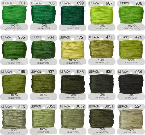 Miniatura 7 de Bobinas de hilo para bordar, hilos de punto de cruz, pulseras de la amistad, hilo dental para manualidades, 20 bobinas por paquete, hilo de bordar
