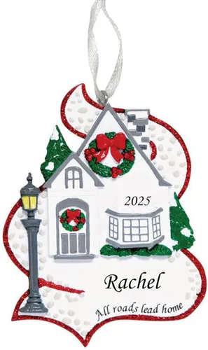 Adorno 2025 de Our First Home – Recuerdo personalizado de Navidad de casa nueva – Regalo personalizado para el primer hogar para propietarios de