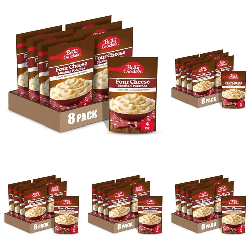 Miniatura 18 de Betty Crocker Puré de papas con mantequilla cremosa, hecho con papas reales, 4 onzas (paquete de 8)
