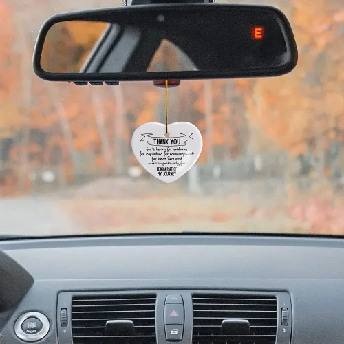 Miniatura 3 de Regalos de agradecimiento, letrero de recuerdo con texto en inglés "Thank You for Being a Part of My Journey", placa de corazón, regalo de Regalo