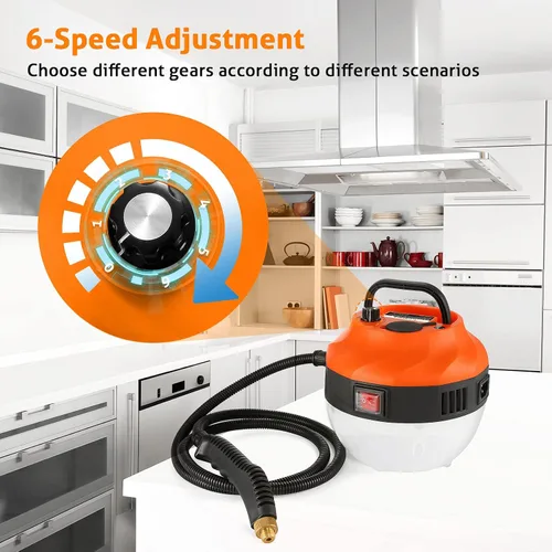 Miniatura 3 de WICHEMI Limpiador de vapor para limpieza de alta presión de 1800 W, limpiador de vapor de mano de alta temperatura para detalles de automóviles