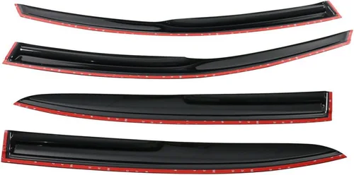Miniatura 4 de IKON MOTORSPORTS Viseras de ventana compatibles con Honda Accord 9ª generación Sedan 2013-2017, deflectores de viento externos de acrílico ahumado