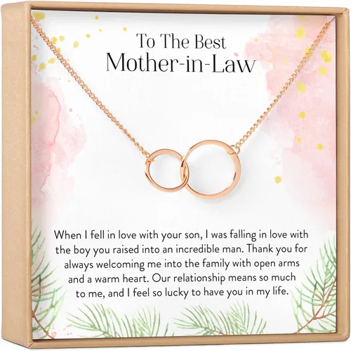 Collar de regalo para mujeres y niñas, colgante de joyería moderna ajustable, idea de regalo de amor para ella con tarjeta sincera, regalos de larga