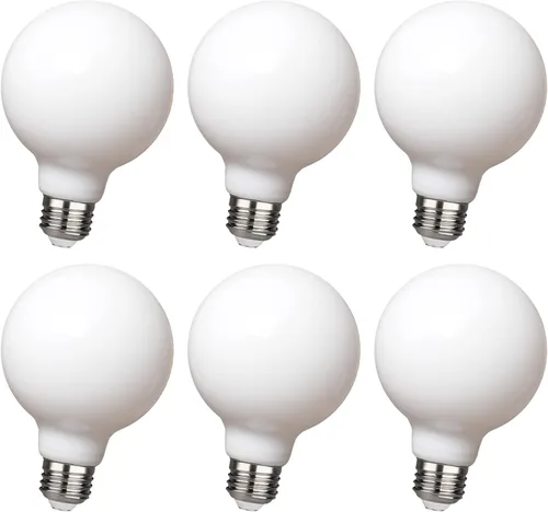 Miniatura 9 de Paquete de 6 bombillas LED G16.5 para ventilador de techo, bombilla LED regulable para candelabro de 4.5W equivalente a 60W 500LM, bombillas LED
