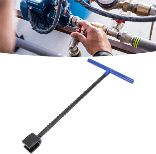 Miniatura 2 de TOPINCN Water Meter Key, Steel Water Meter Key with 4 Way Multi Functional Utilities Key T handle Water Key Universal Cross Key Water Shut Off Tool